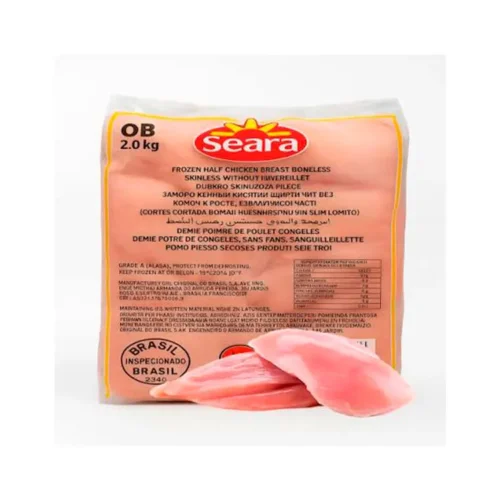 Pechuga de Pollo Sin Hueso y Sin Piel, 2Kg, Seara